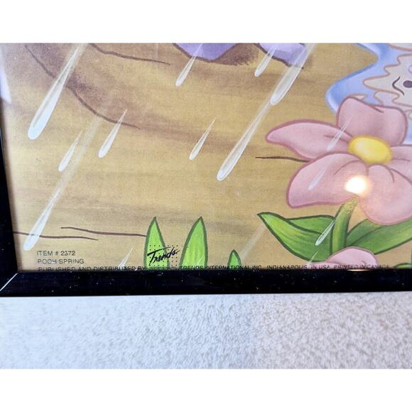 Disney Winnie The Pooh #2372 Frame 20x16 Showers And Flowers Works By A.A. Milne - Picture 6 of 7